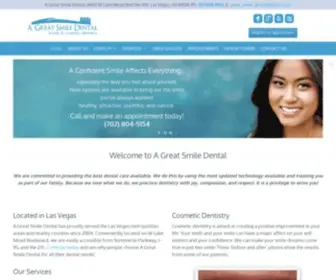 Agreatsmiledental.com(Las Vegas Dentist) Screenshot