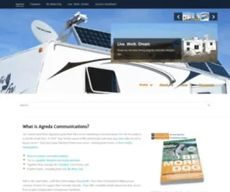 Agreda.com(Agreda Communications manages niche blog networks and) Screenshot