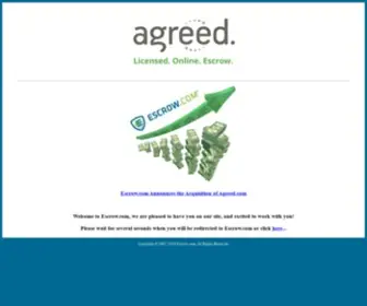 Agreed.com(Licensed Online Escrow) Screenshot