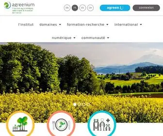Agreenium.fr(Le portail des agrobiosciences) Screenshot