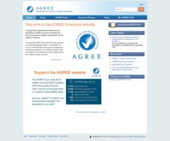 Agreetrust.org(AGREE Enterprise website) Screenshot