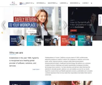 Agreeya.com(AgreeYa Solutions) Screenshot