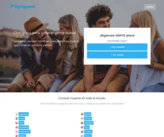 Agregame.com(Encuentra mujeres solteras y hombres solteros con chat gratis) Screenshot