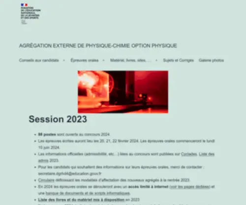 Agregation-PHysique.org(Agrégation externe de physique) Screenshot