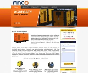 Agregaty-Finco.pl(Agregaty prądotwórcze) Screenshot