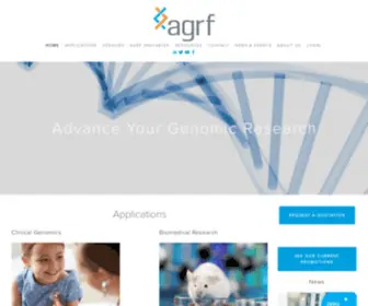 AGRF.org.au(Australian Genome Research Facility) Screenshot