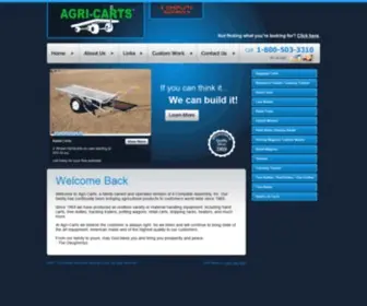 Agri-Carts.com(Agricultural Nursery Equipment) Screenshot