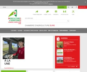 Agri-Eure.com(Chambre d'Agriculture de l'Eure) Screenshot