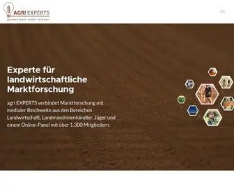 Agri-Experts.de(Marktforschung im Agrar Bereich) Screenshot