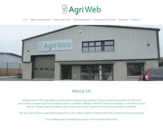 Agri-WEB.co.uk(Specialist Manufacture of Rubber Grading Screens) Screenshot