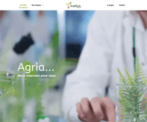 Agria-Industrie.com.tn(Agriculture at the heart of innovation) Screenshot