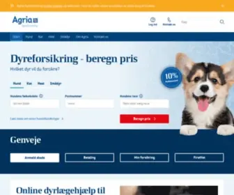 Agria.dk(Dyreforsikring) Screenshot