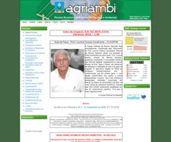 Agriambi.com.br(Revista Brasileira de Engenharia Agrícola e Ambiental) Screenshot