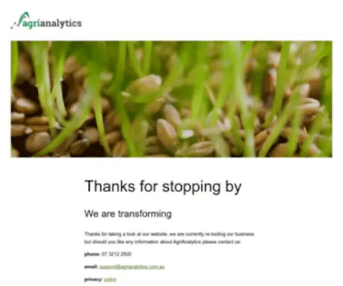 Agrianalytics.com.au(Harvesting Agri) Screenshot