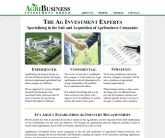 Agribig.com(AgriBusiness Investment Group) Screenshot