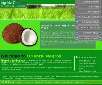 Agribizoriental.com(Oriental Negros Agriculture) Screenshot