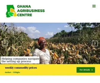 Agribusinessghana.com(Link up with the Ghana Agribusiness Centre (GABC)) Screenshot