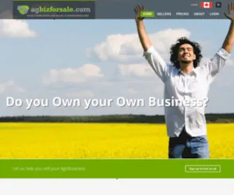 Agribuynsell.com(The best place to buy or sell a Canadian Agricultural Business) Screenshot