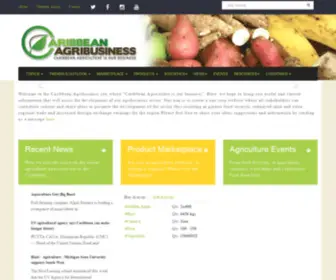 Agricarib.org(Caribbean Agribusiness) Screenshot