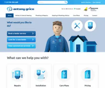 Agrice.co.uk(Antony Grice Plumbing & Heating) Screenshot