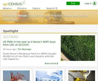 Agricensus.com(AgriCensus Price Reporting Agency) Screenshot