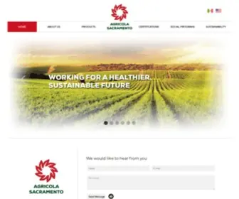 Agricolasacramento.com(Agricola Sacramento) Screenshot