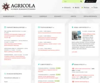 Agricolaverkko.fi(Suomen humanistiverkko) Screenshot
