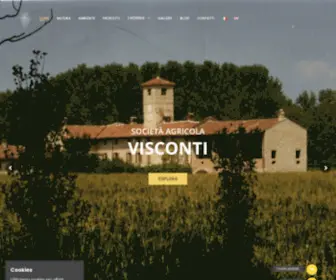 Agricolavisconti.com(Società Agricola Visconti) Screenshot