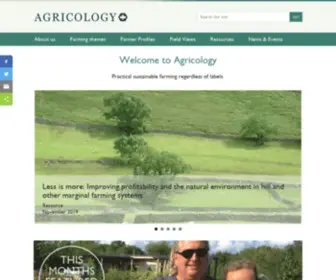 Agricology.co.uk(Practical information on sustainable farming) Screenshot