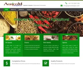 Agricomimpex.com(Yellow Millet Exporters) Screenshot