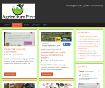 Agriculture-First.com(Promoting Sustainable Agriculture and Food Security) Screenshot