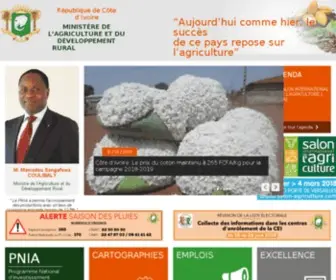Agriculture.gouv.ci(République de Côte d'Ivoire) Screenshot