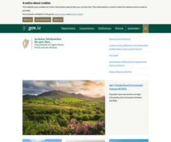 Agriculture.gov.ie(Department of Agriculture) Screenshot