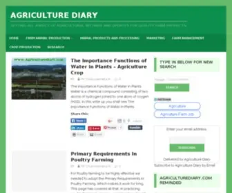 Agriculturediary.com(Agriculture Diary) Screenshot