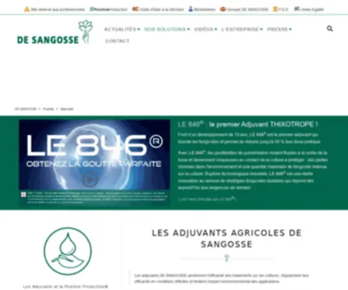 Agridyne.fr(DE SANGOSSE) Screenshot