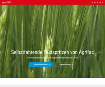 Agrifac.de(Agrifac crop sprayers and beet harvesters) Screenshot