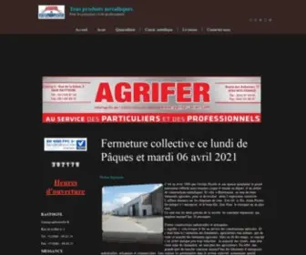 Agrifer-Acier.com(SITE OFFICIEL) Screenshot