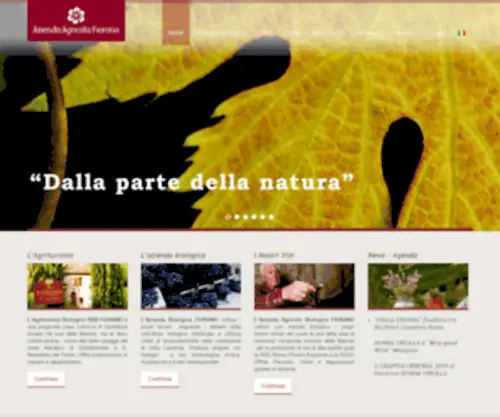 Agrifiorano.it(Cantina di Vini biologici e agriturismo nelle Marche) Screenshot