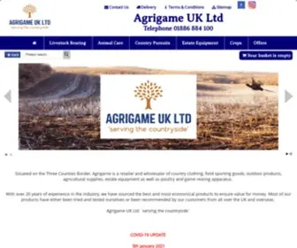 Agrigame.co.uk(Agricultural and game rearing supplies in the UK) Screenshot