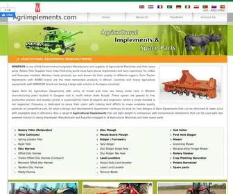 Agriimplements.com(Agricultural Implements and Farm Equipments Manufacturer from India) Screenshot