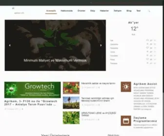 Agrikem.com(Agrikem Ziraat) Screenshot