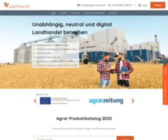 Agrimand.com(Landhandel unabhängig) Screenshot