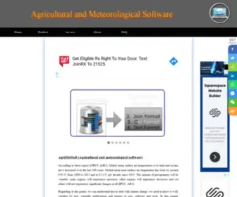 Agrimetsoft.com(Agricultural and Meteorological Software) Screenshot