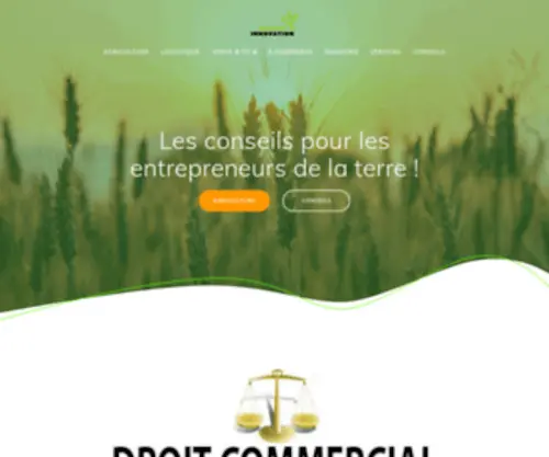 Agrimipinnovation.com(Agrimipinnovation Les conseils pour les entrepreneurs de la terre) Screenshot