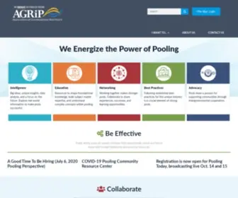 Agrip.org(Association of Governmental Risk Pools) Screenshot