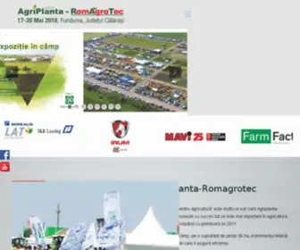 Agriplanta.ro(AgriPlanta-RomAgroTec I Cea mai dinamica expozitie agricola in camp, din Romania I Fundulea-Calarasi) Screenshot