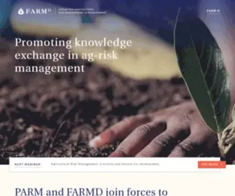 Agriskmanagementforum.org(The Platform for Agricultural Risk Management (PARM)) Screenshot