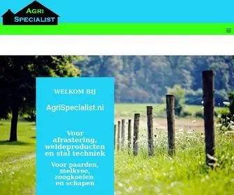 Agrispecialist.nl(Stalinrichting en Weideproducten voor paarden) Screenshot