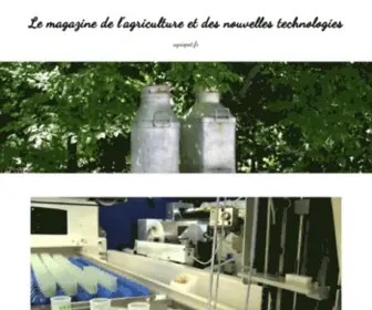 Agrispot.fr(Le magazine de l'agriculture et des nouvelles technologies) Screenshot