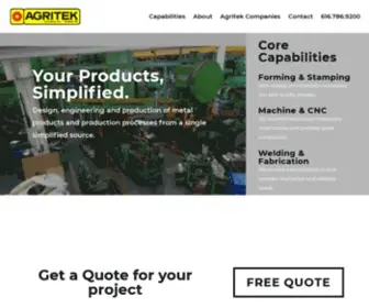 Agritek.com(Agritek Industries Inc) Screenshot